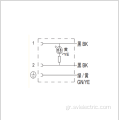 μορφή pulg βαλβίδας b 10mm με καλώδιο